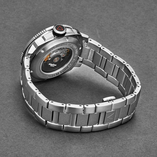 Alpina Men's 'Seastrong' Diver Black Dial Stainless